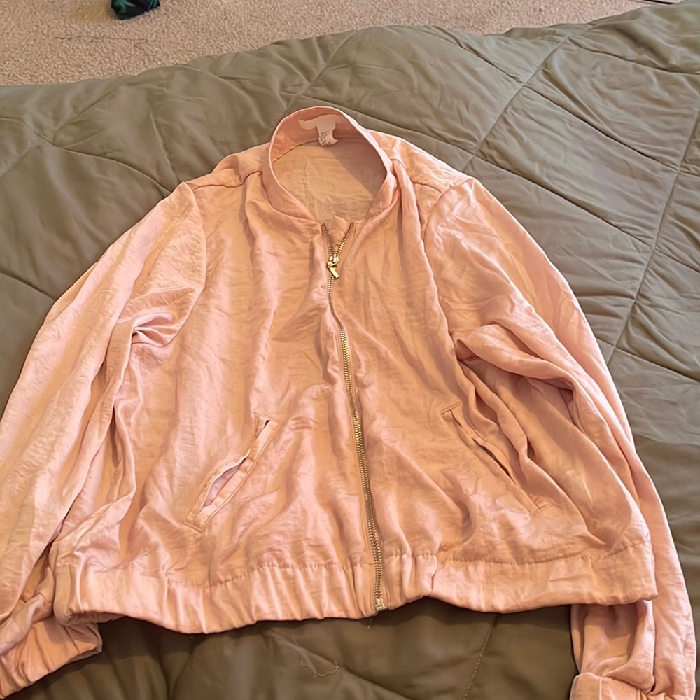 Women’s H&M Blush Pink Bomber Jacket